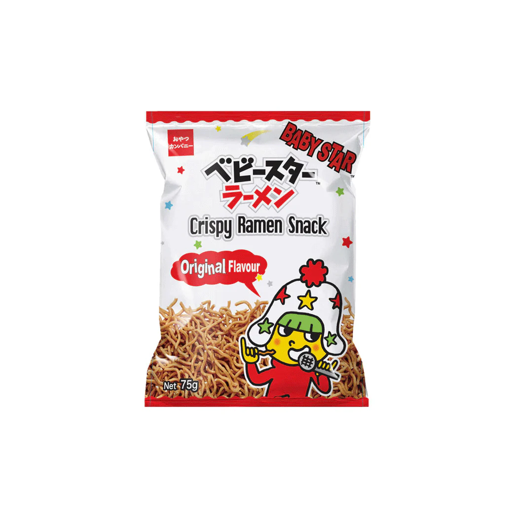Baby Star Crispy Ramen Snack Original FLV 75G