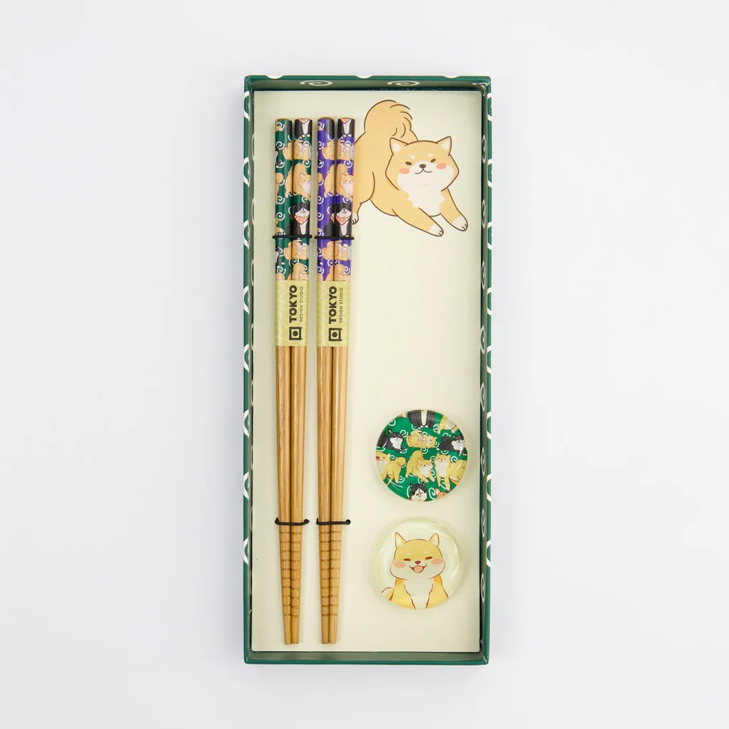 Chopstick Giftset/4 Shiba - Image 3