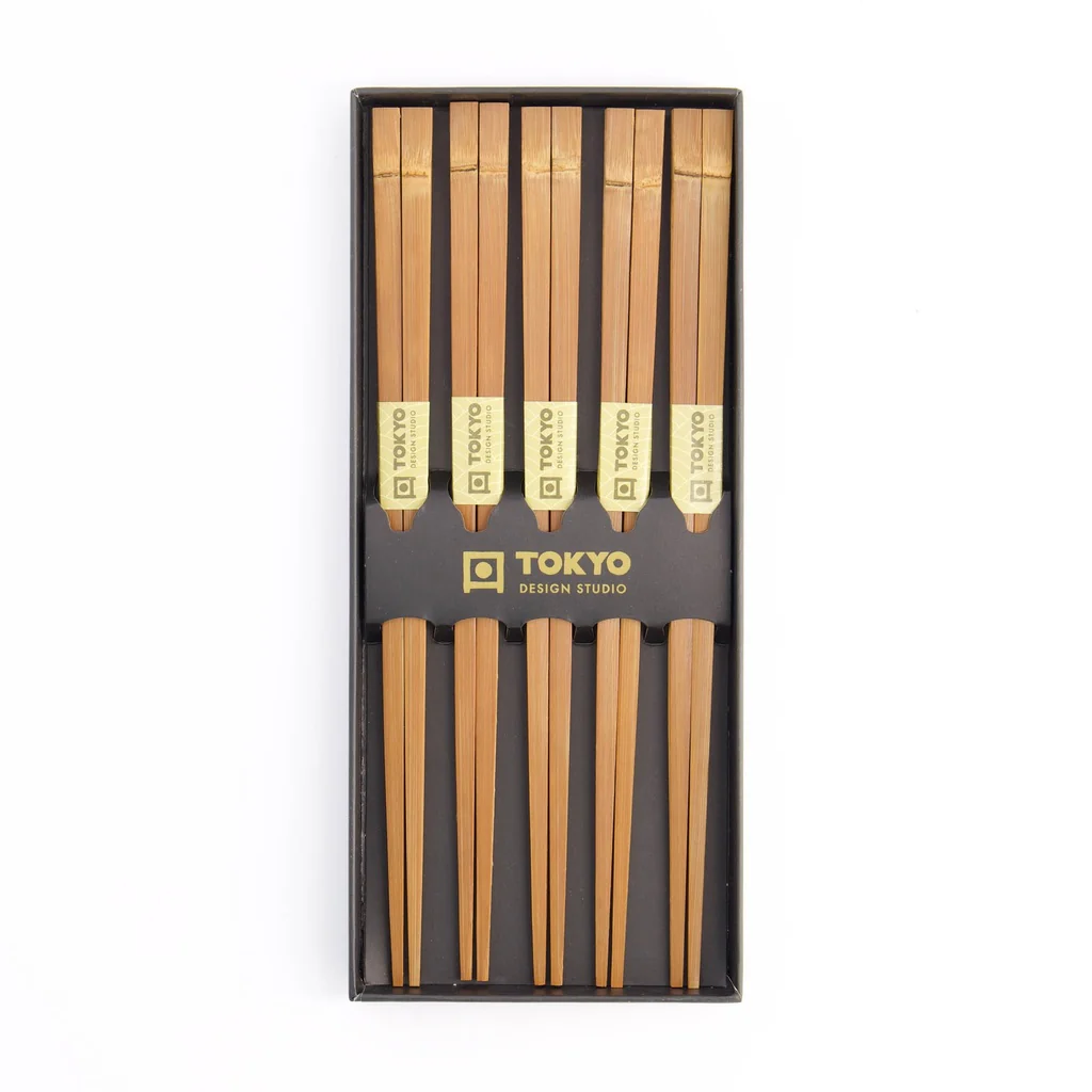 Chopstick Giftset/5 Bamboo Brown - Image 4