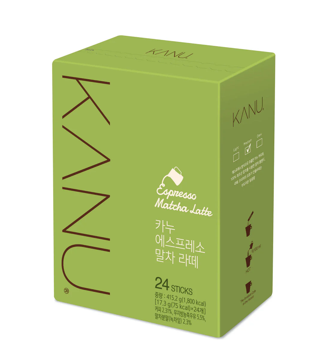 Dongseo Kanu Espresso Matcha Latte Mix 415.2g (24T)