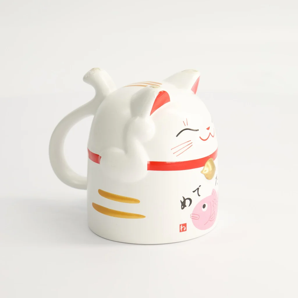 Kawaii Lucky Cat Mug Pink Giftset 8.7x10.2cm 350ml - Image 3