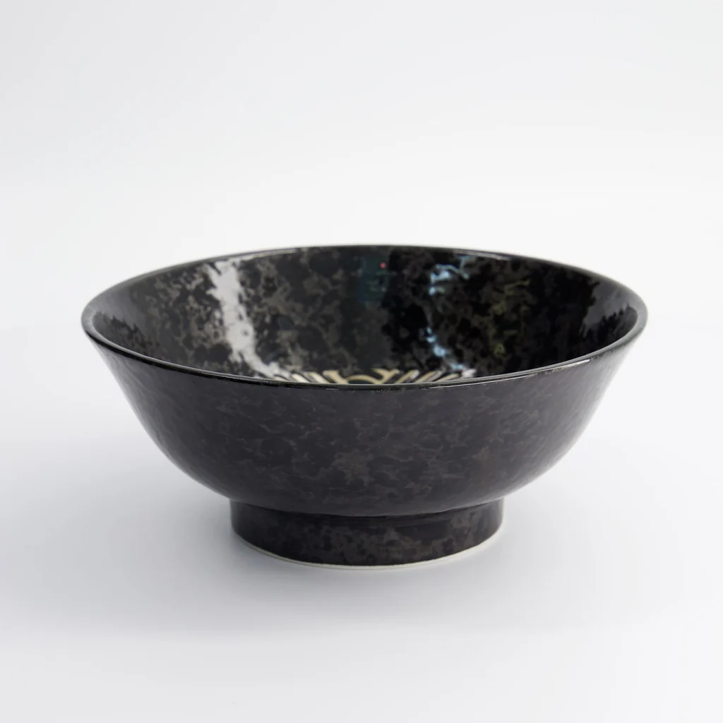 Ramen Bowl 21.5x9cm 1250ml Masamura Seikaiha Black