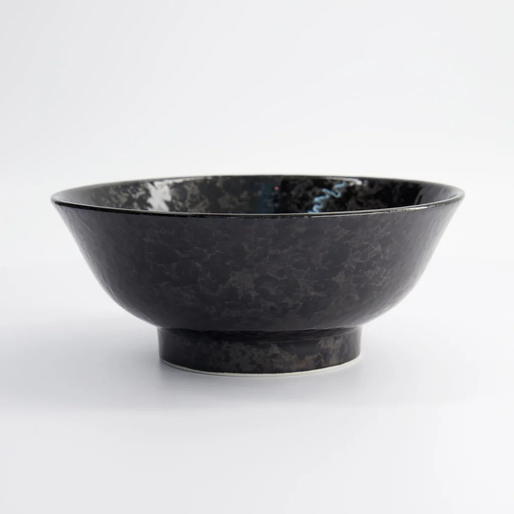 Ramen Bowl 21.5x9cm 1250ml Masamura Seikaiha Black - Image 3