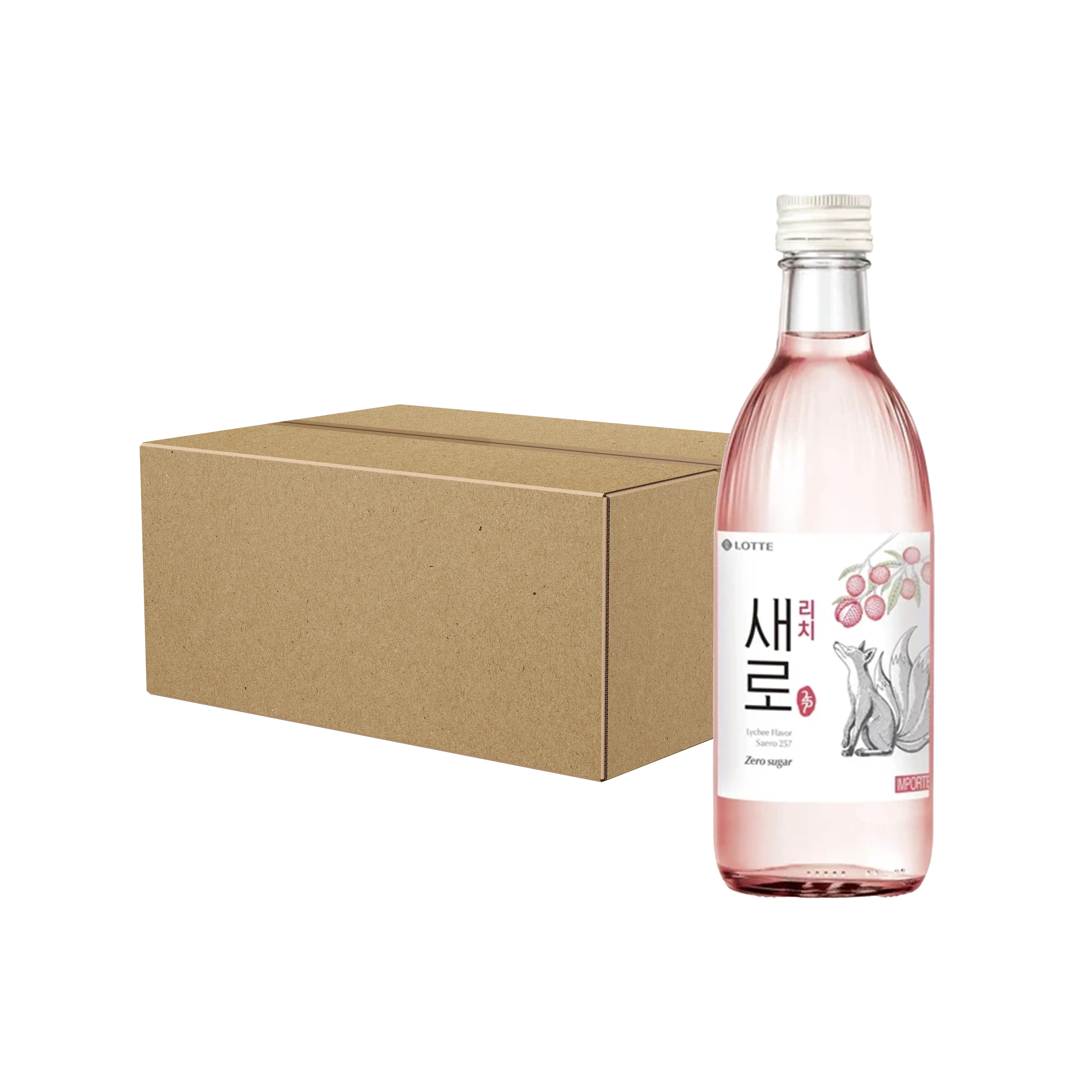 Saero Soju Lychee 375ML 12% - Image 2