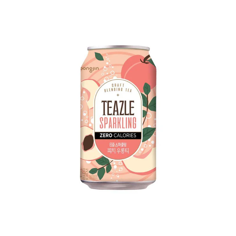 Teazle Sparkling Peach & Oolong Tea 340ML